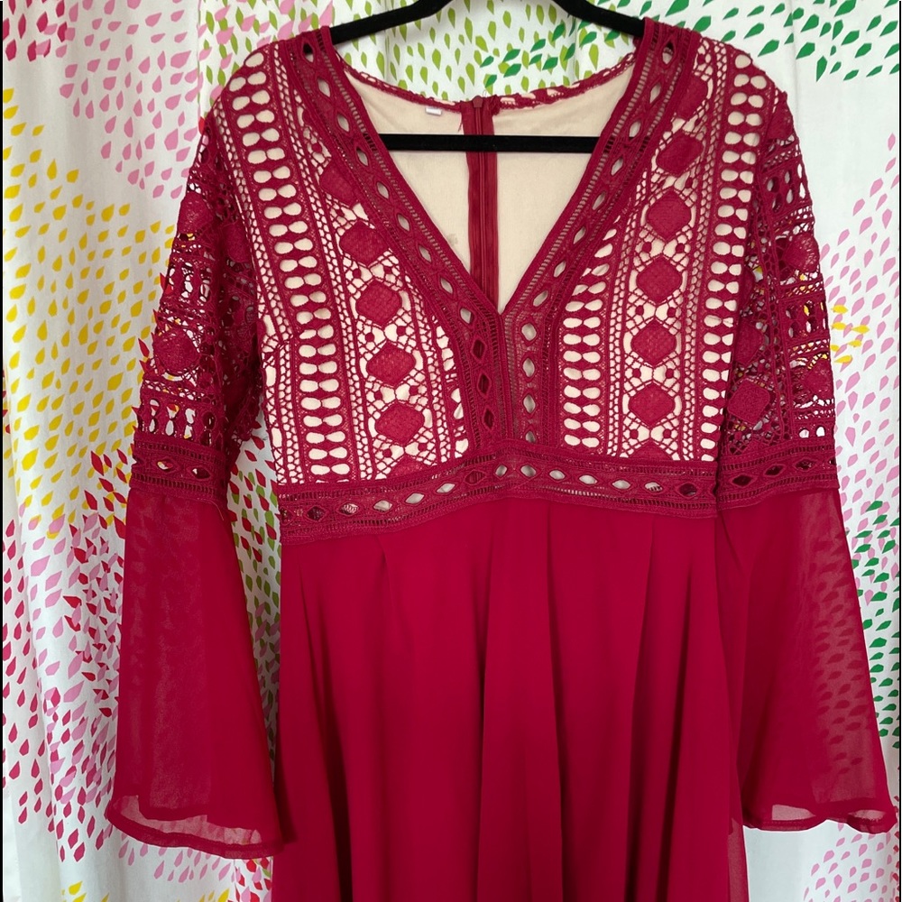 Red Lace Dress